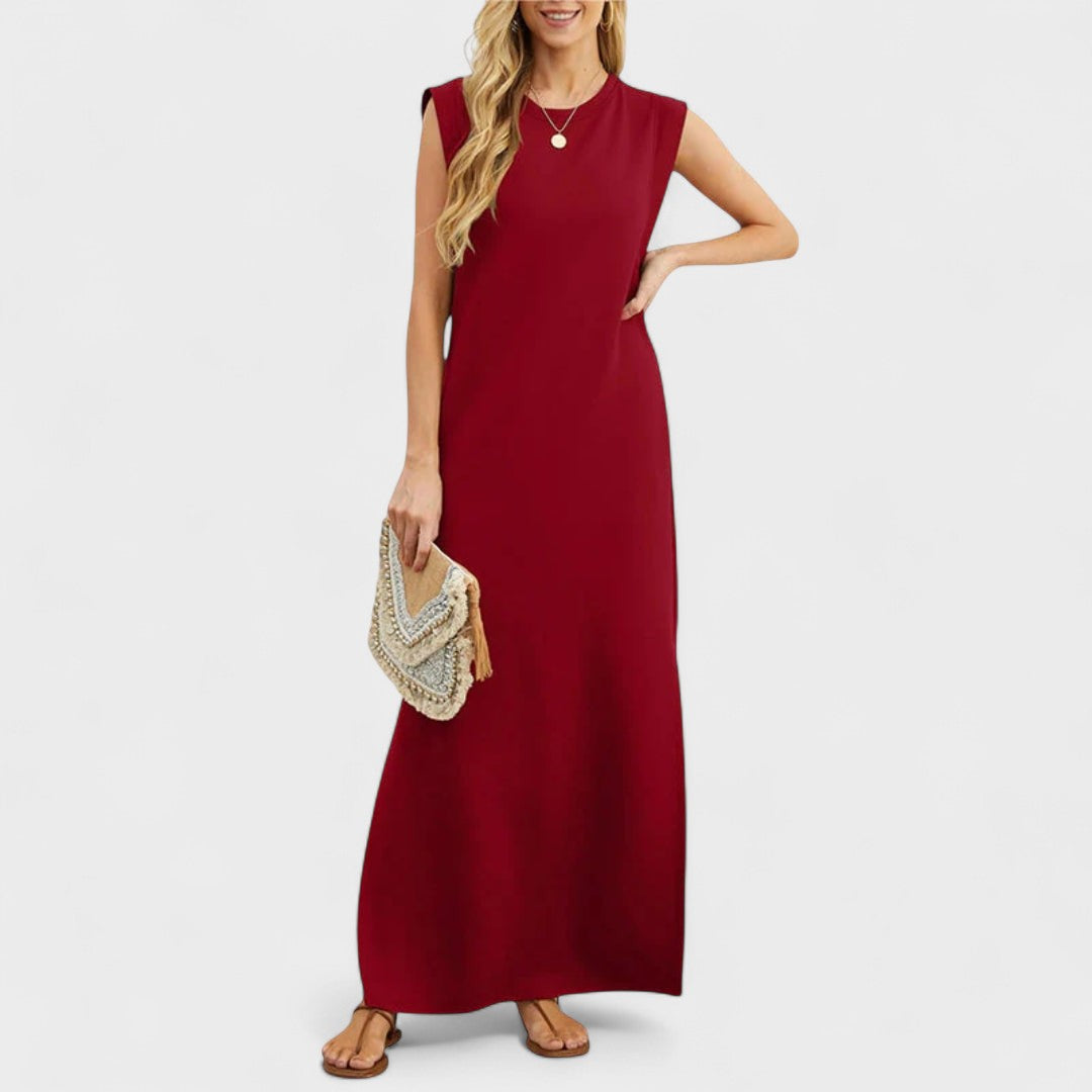 BIRTE | Long flowy wrinkle-free dress