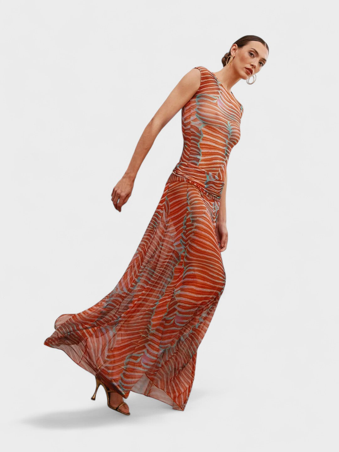 AURORA | Wavy Glowing Mesh Bodysuit