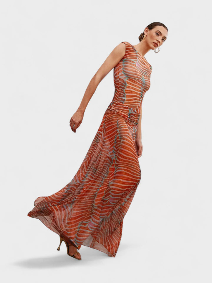 AURORA | Wavy Glowing Mesh Bodysuit