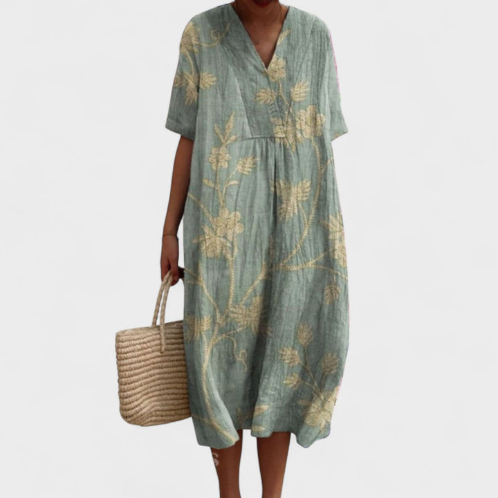 ODA | Elegant Floral Dress