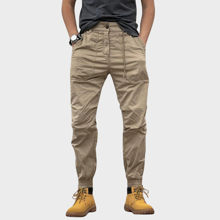 Elijah - Stretch cargo trousers with pockets