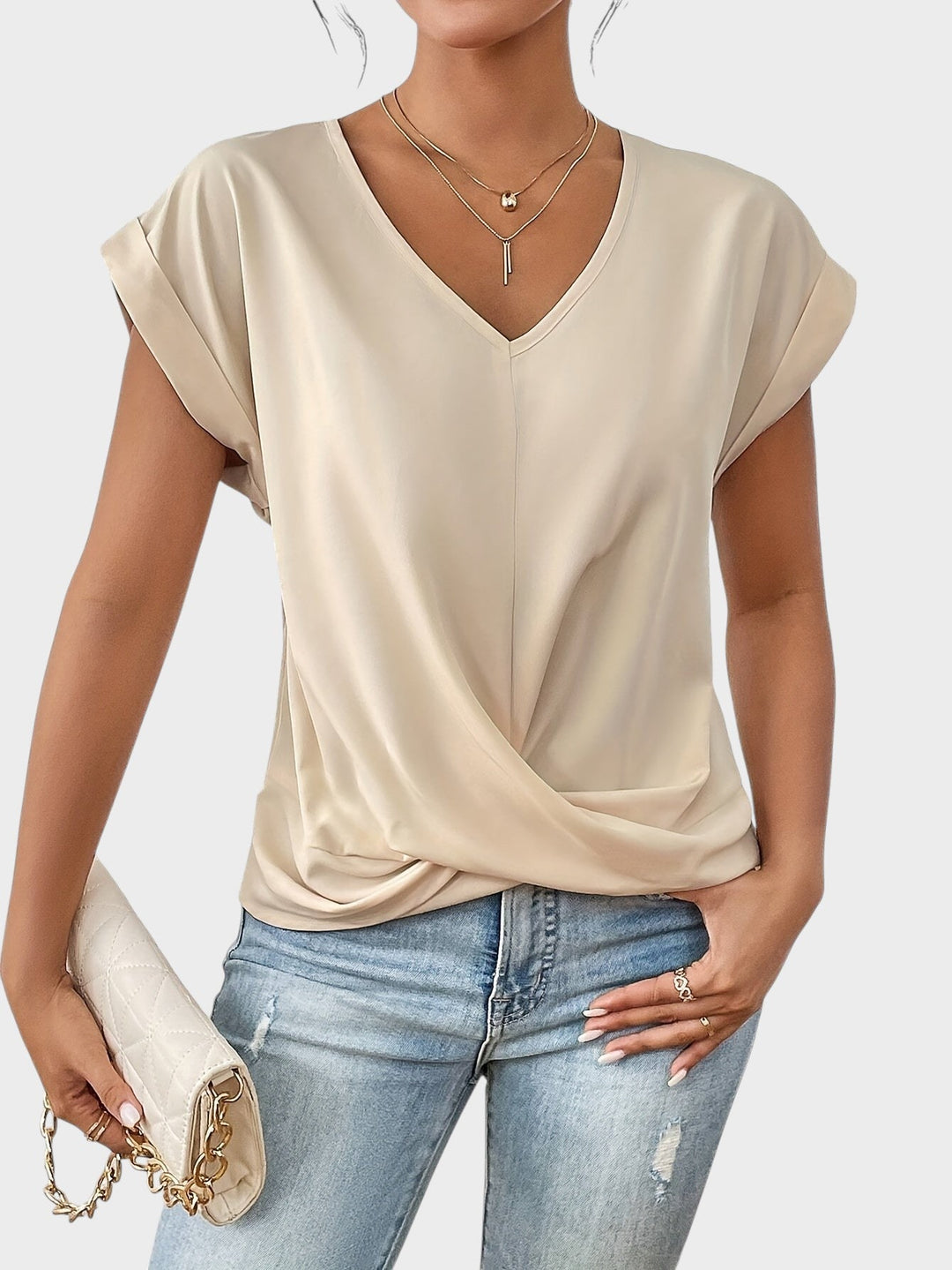 MIA | Casual V-Neck T-Shirt