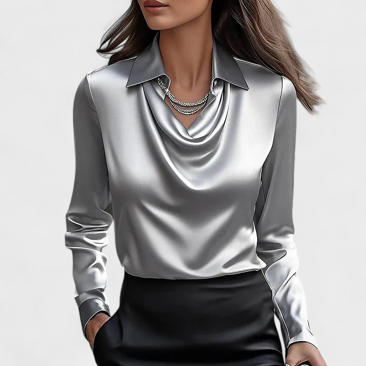 HANNAH | Elegant Satin Blouse