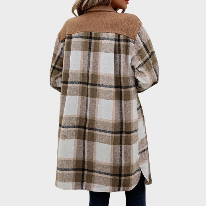 Celina | Shirt Jacket with Plaid Pattern and Pockets