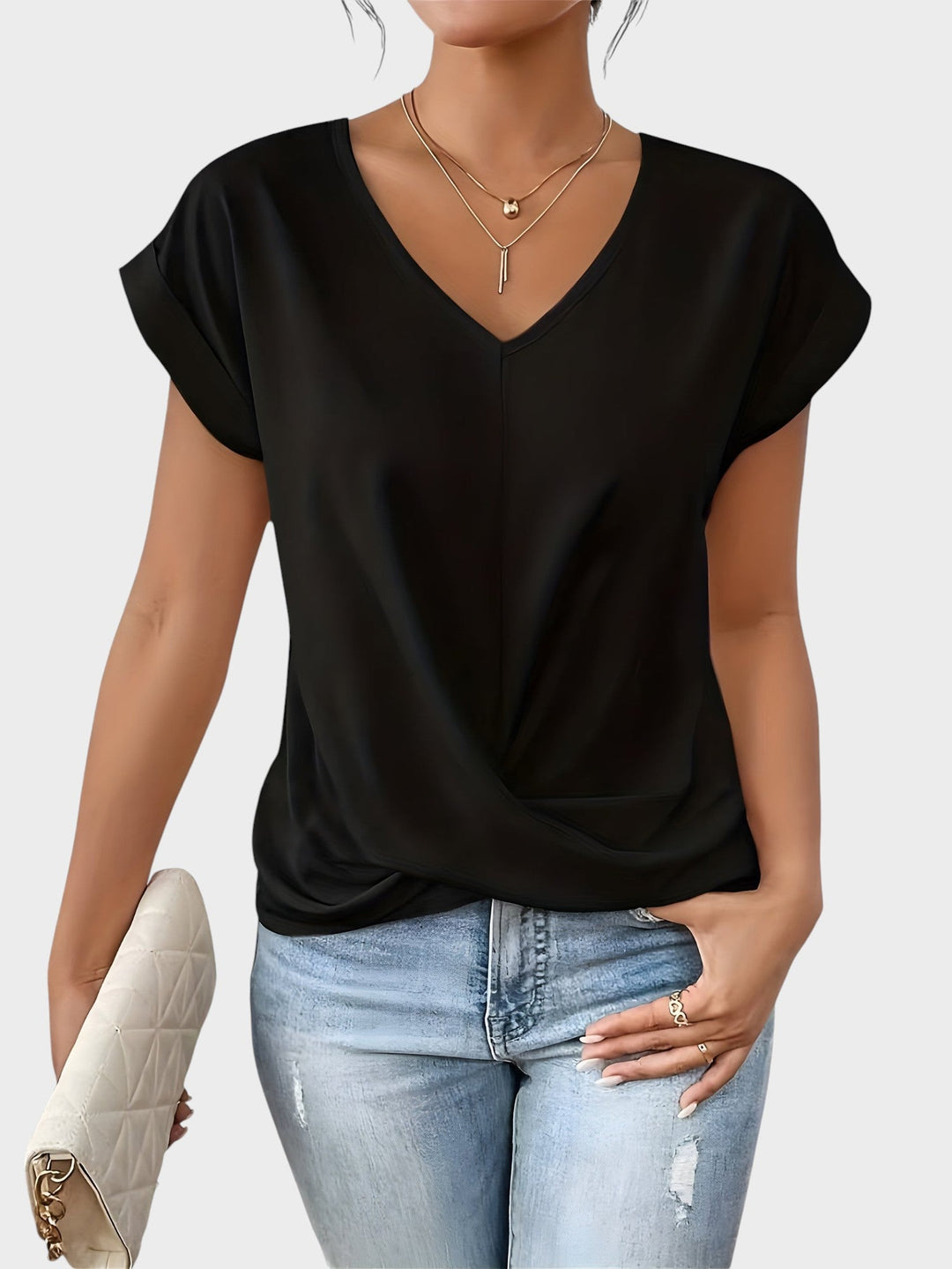 MIA | Casual V-Neck T-Shirt