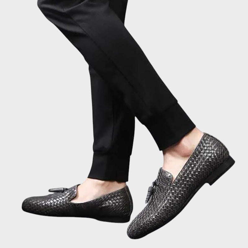 Archie | Woven leather loafers without laces