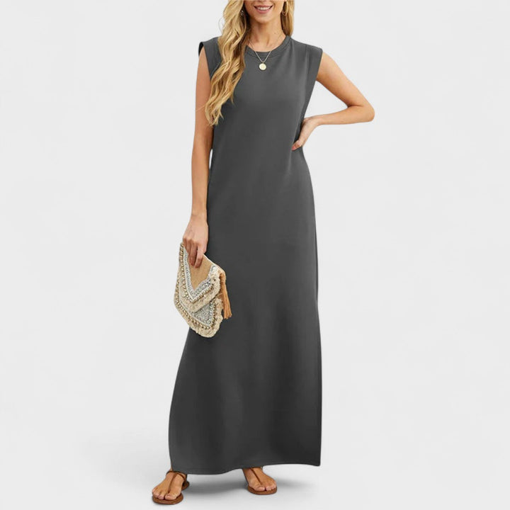BIRTE | Long flowy wrinkle-free dress