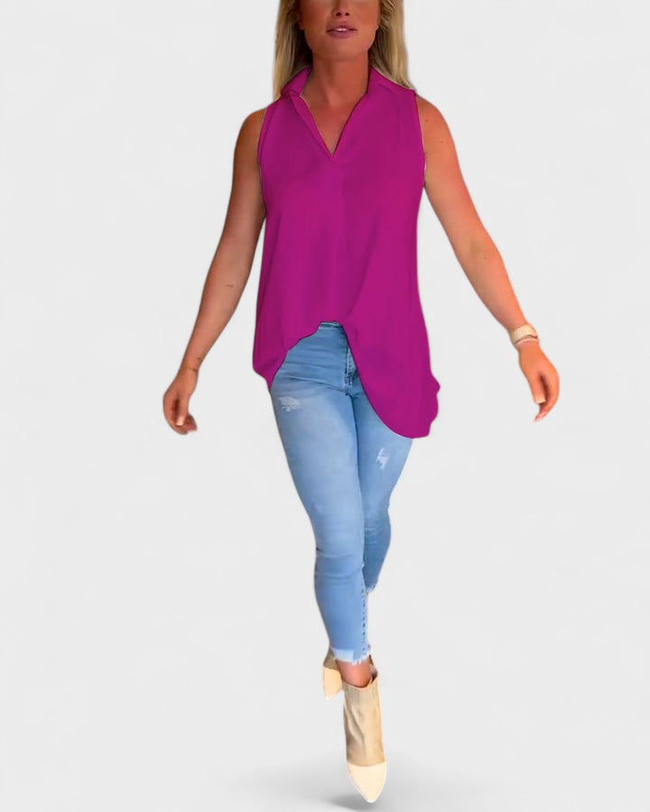 NANA | Sleeveless ruffled shirt