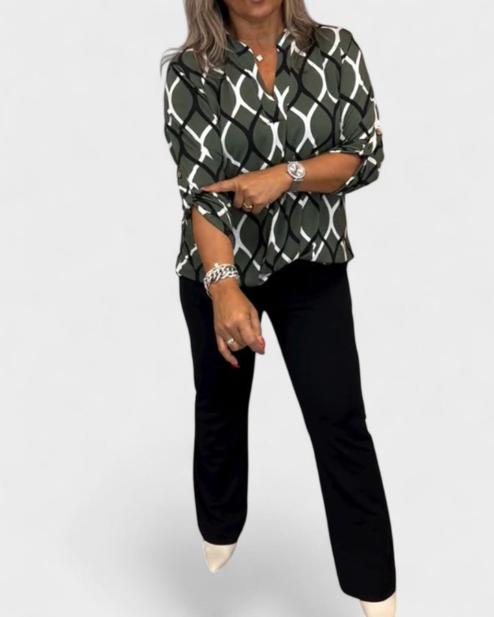 Elvira | Relaxed blouse with long sleeves