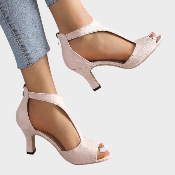 Erin  | Stylish Peep-Toe Heels