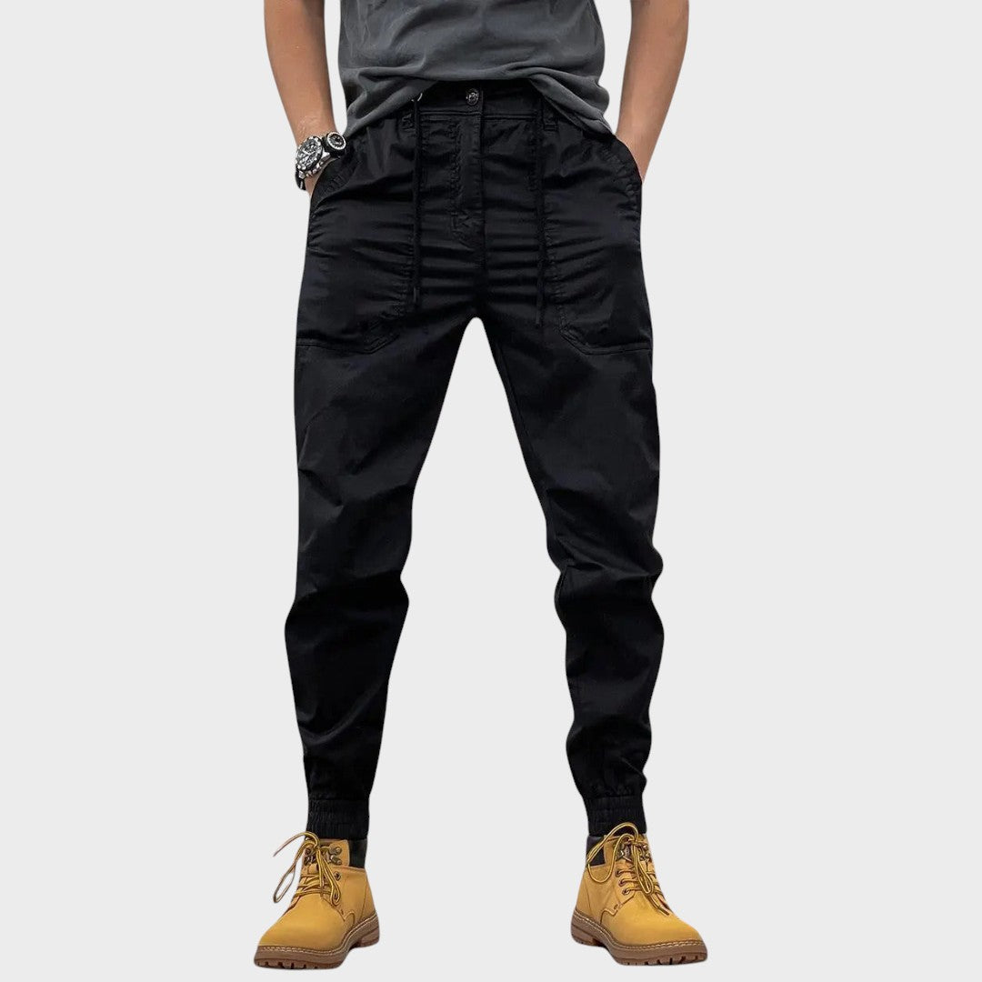 Elijah - Stretch cargo trousers with pockets