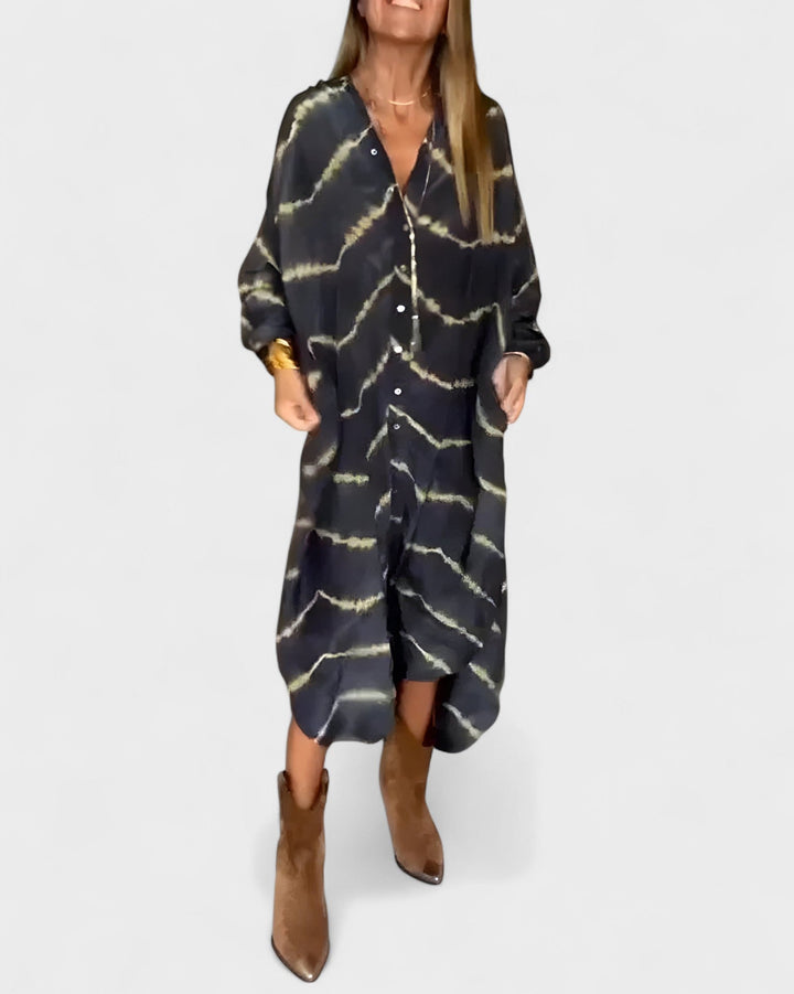 KIM | Boho striped maxi dress