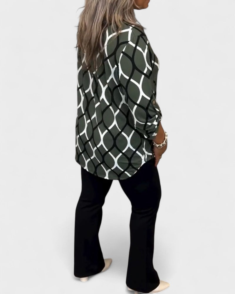 Elvira | Relaxed blouse with long sleeves