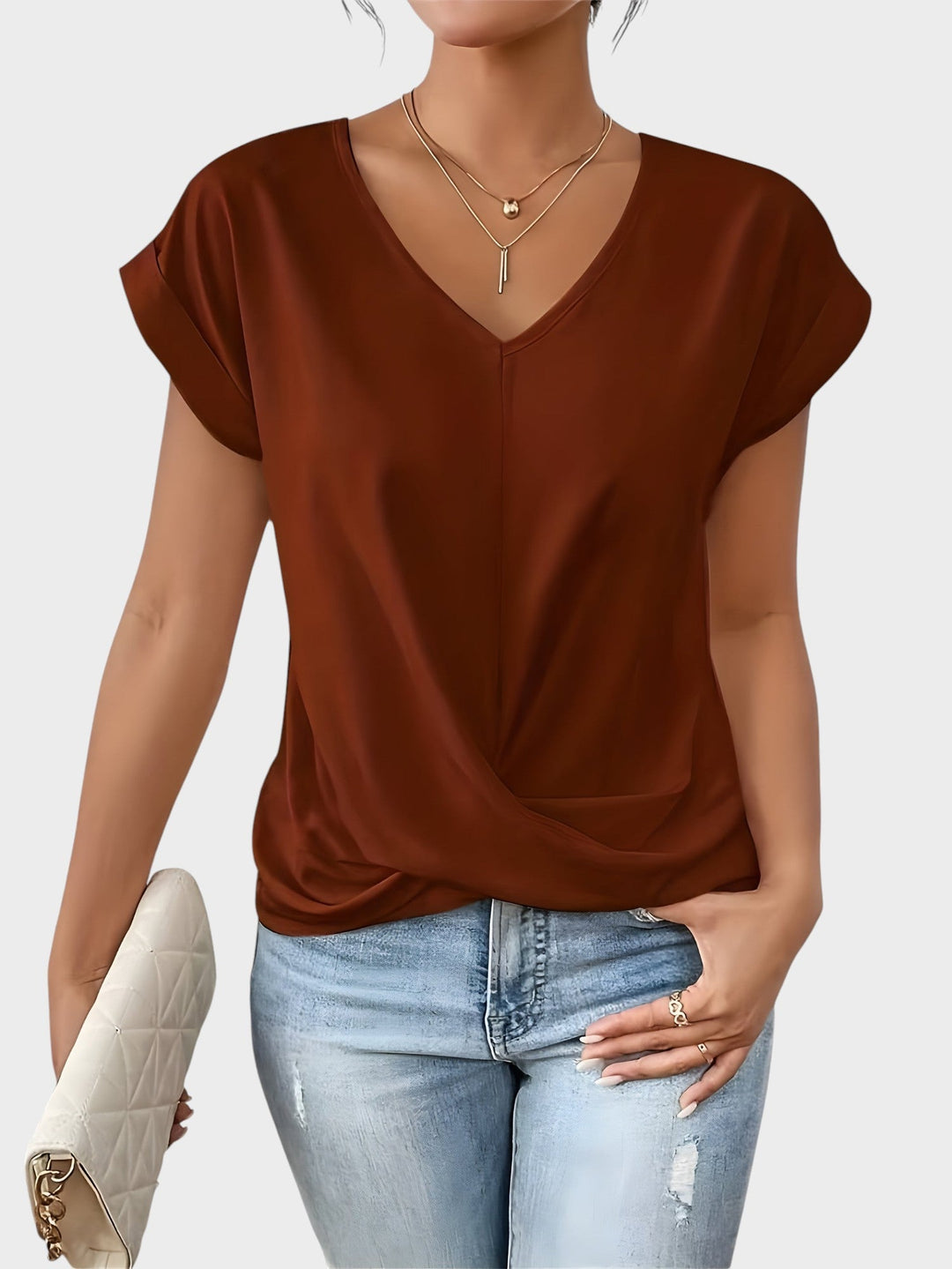 MIA | Casual V-Neck T-Shirt