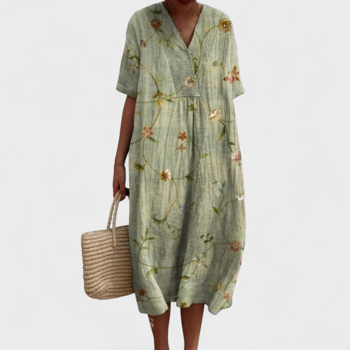 ODA | Elegant Floral Dress