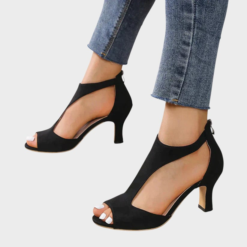 Erin  | Stylish Peep-Toe Heels