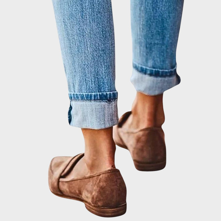 Rose | Suede Loafers with Pointed Toe