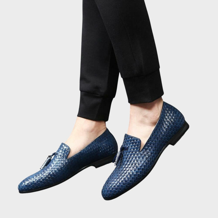 Archie | Woven leather loafers without laces