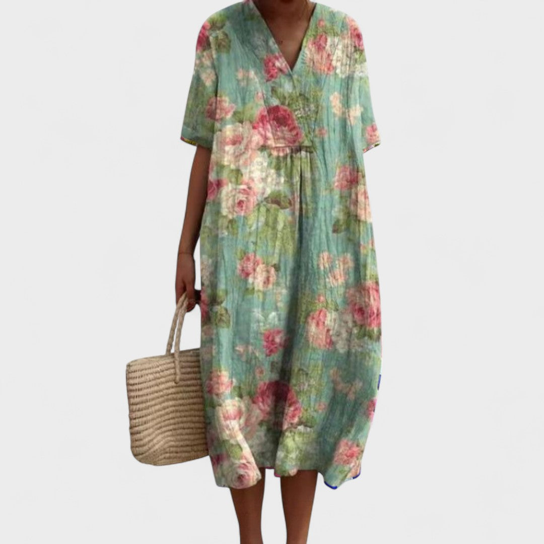 ODA | Elegant Floral Dress