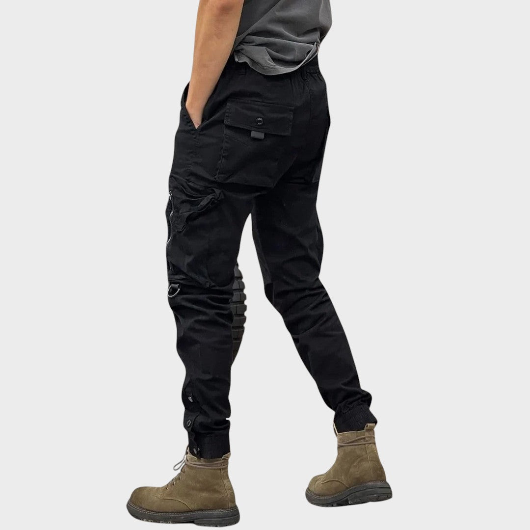 Elijah - Stretch cargo trousers with pockets
