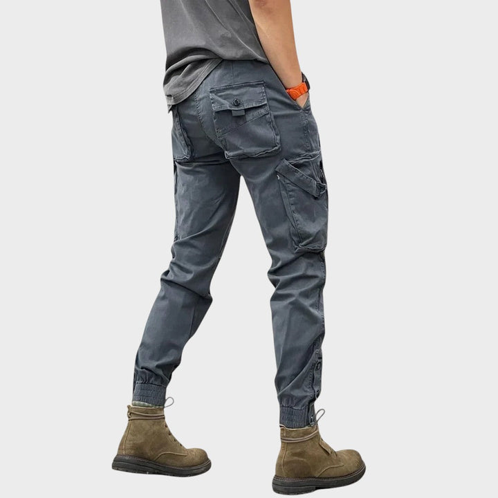 Elijah - Stretch cargo trousers with pockets