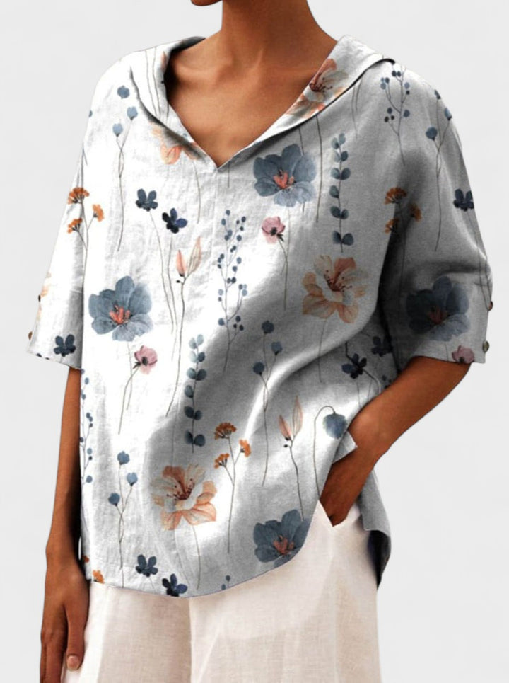 DEVON | Elegant top with V-neck