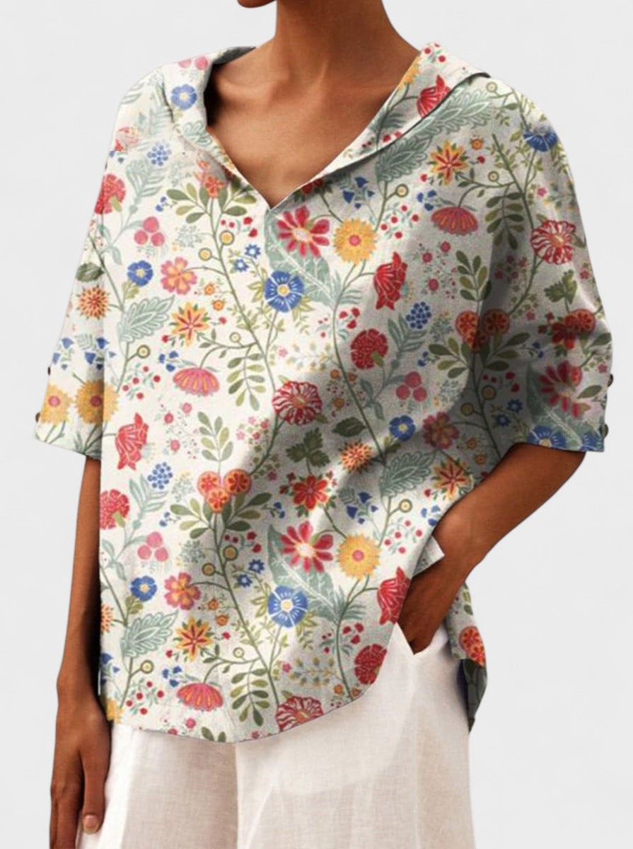 DEVON | Elegant top with V-neck