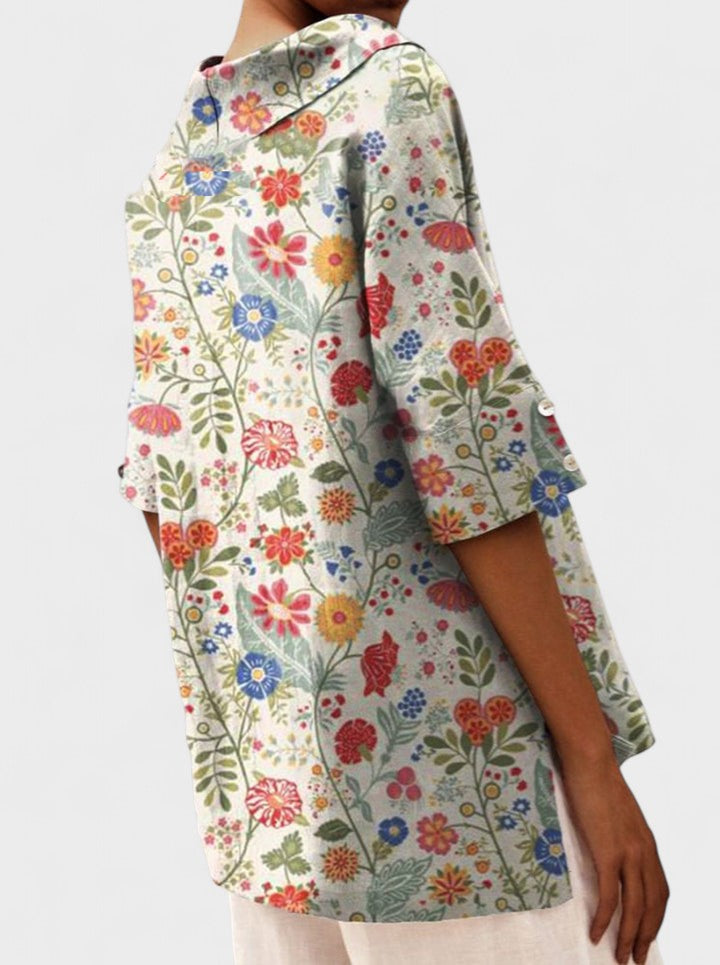 DEVON | Elegant top with V-neck