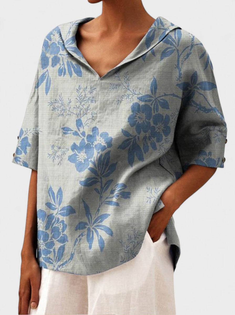 DEVON | Elegant top with V-neck