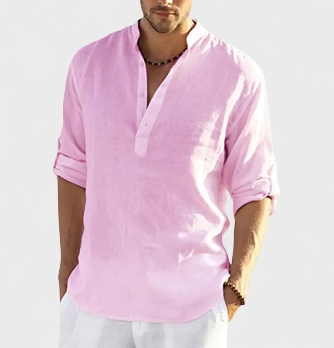Harley | Elegant linen shirt with collar