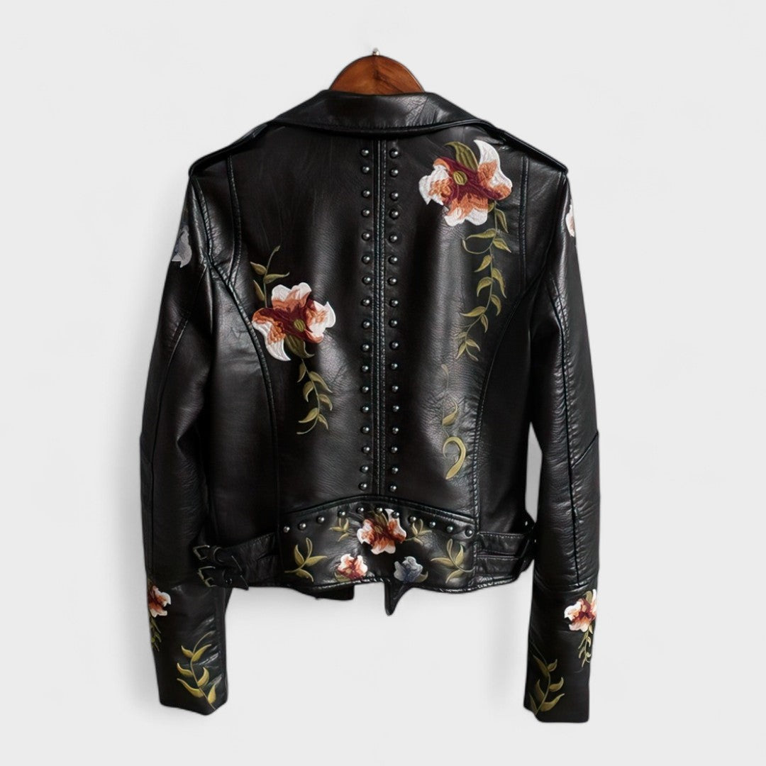Lotte | Stylish Floral Biker Jacket