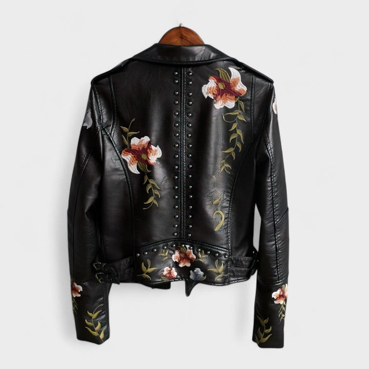 Lotte | Stylish Floral Biker Jacket