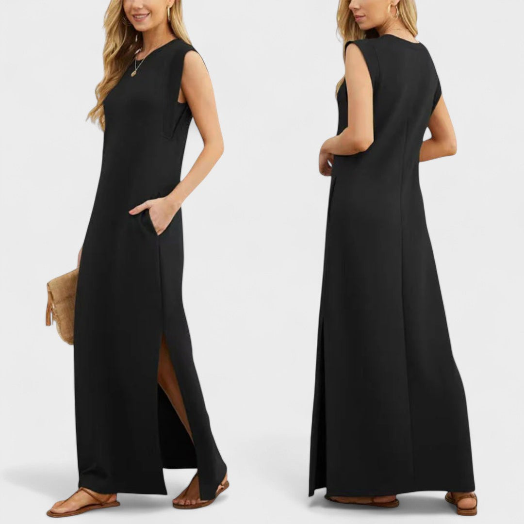 BIRTE | Long flowy wrinkle-free dress
