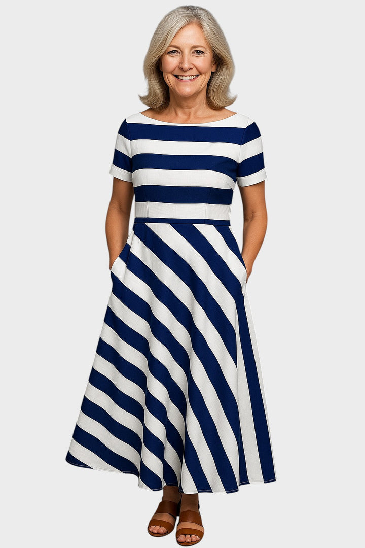 ASTA | Handmade Long Striped Dress