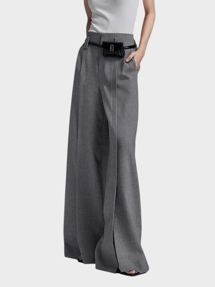 Stinna | Stylish Wide-Leg Pants with Slits
