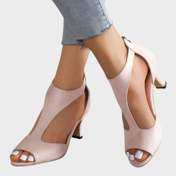 Erin  | Stylish Peep-Toe Heels
