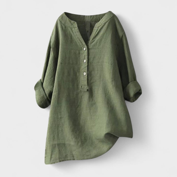 CATHERINE | Linen Shirt with Buttons