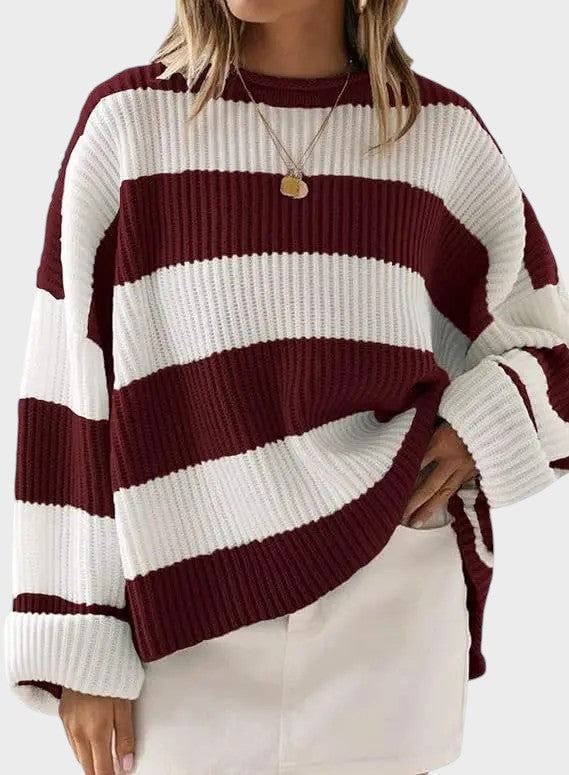 Lily™ | Trendy Knitted Sweater with Stripes
