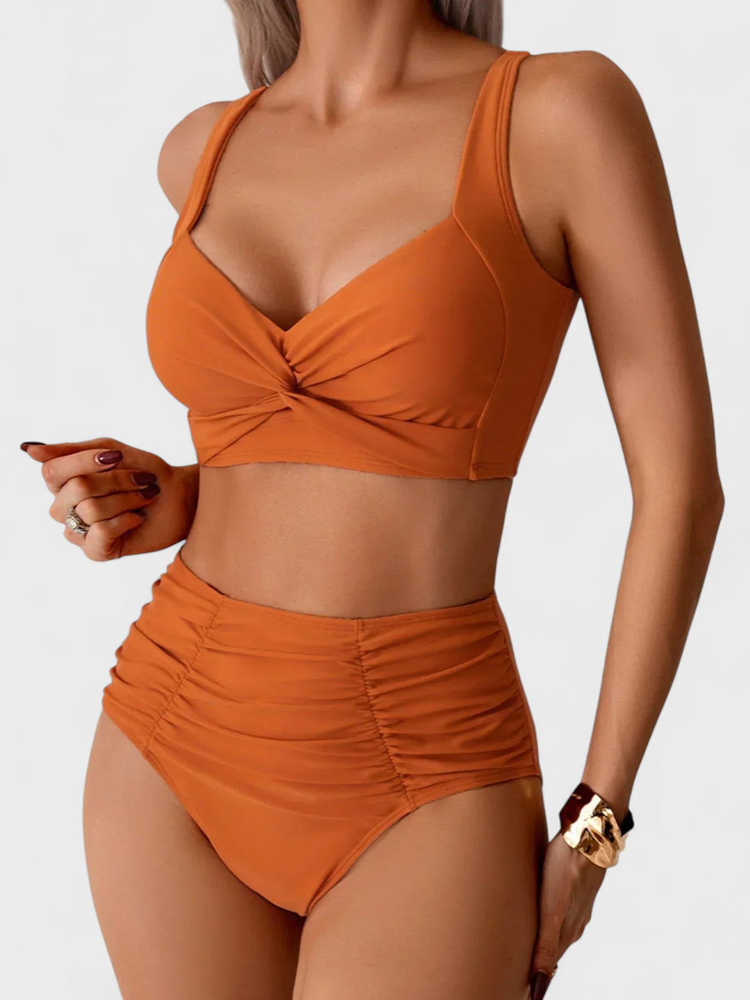ROMILLY | Ruffled bandeau bikini