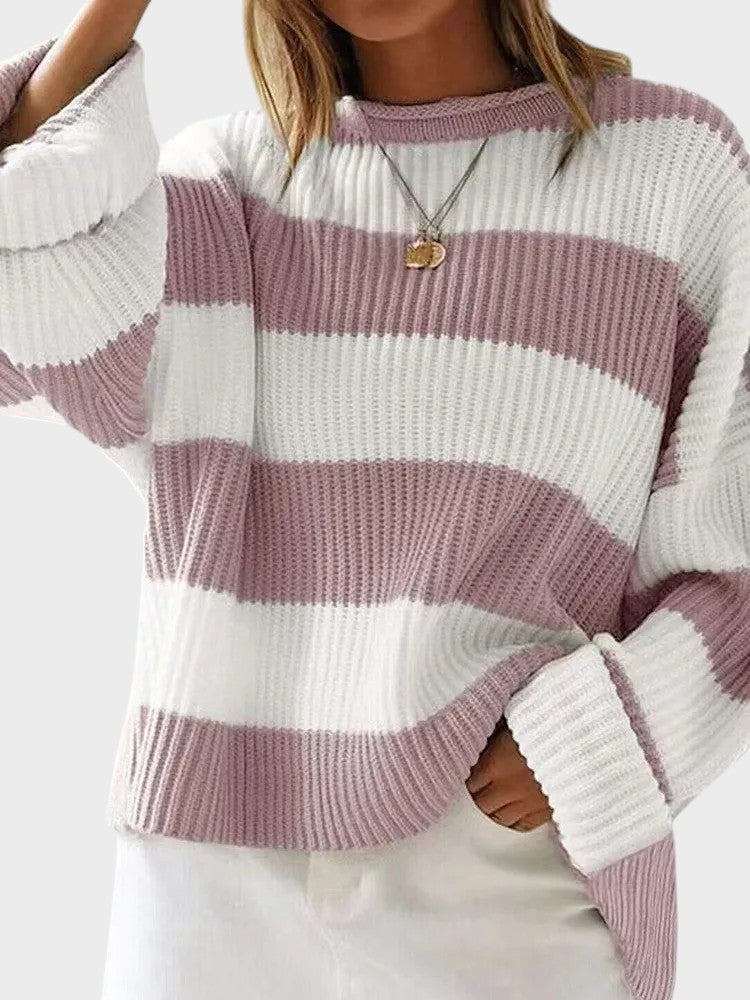 Lily™ | Trendy Knitted Sweater with Stripes
