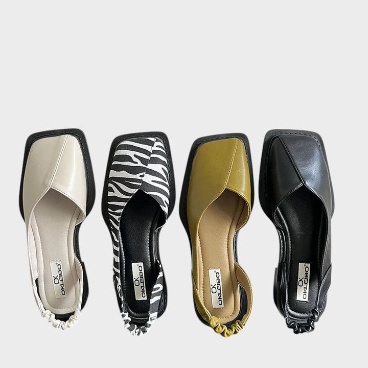 Maisie | Slingback Sandals with Square Toe