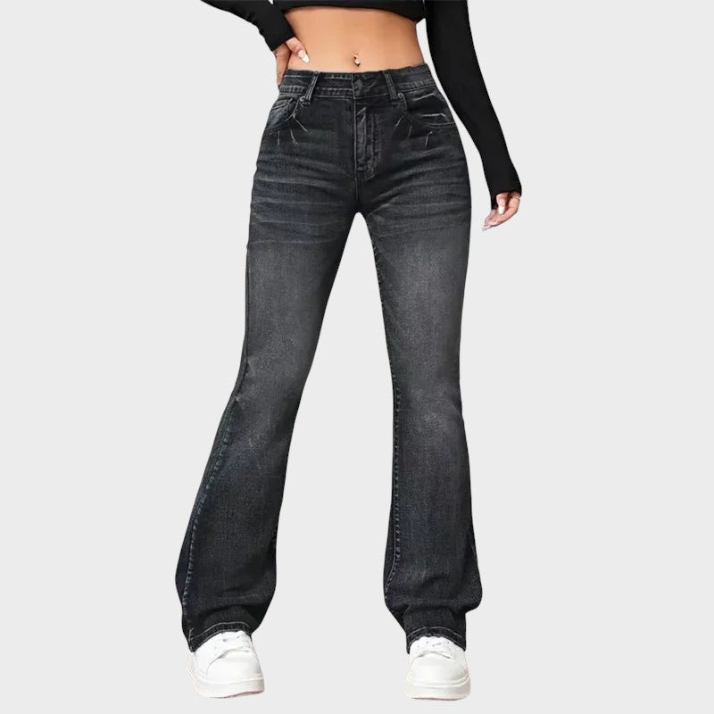 Zelia - Vintage Flare Jeans with Mid Rise