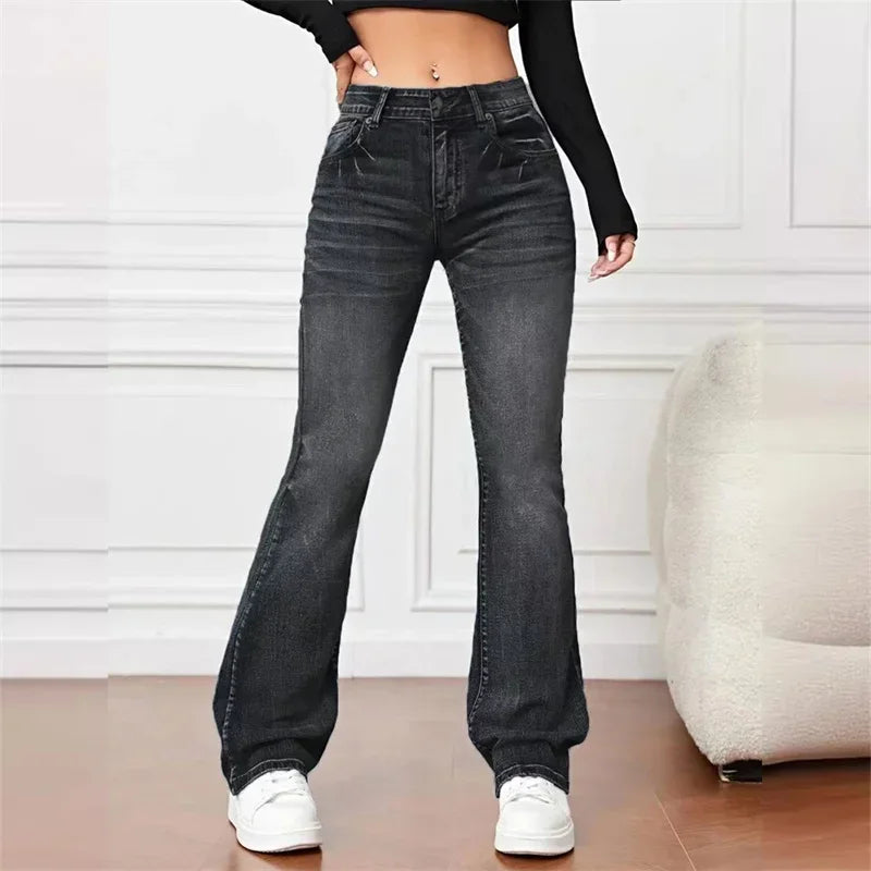 Zelia - Vintage Flare Jeans with Mid Rise