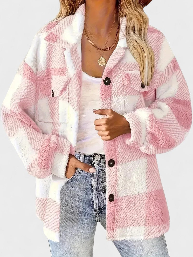 Martin | Stylish Checked Fleece Jacket