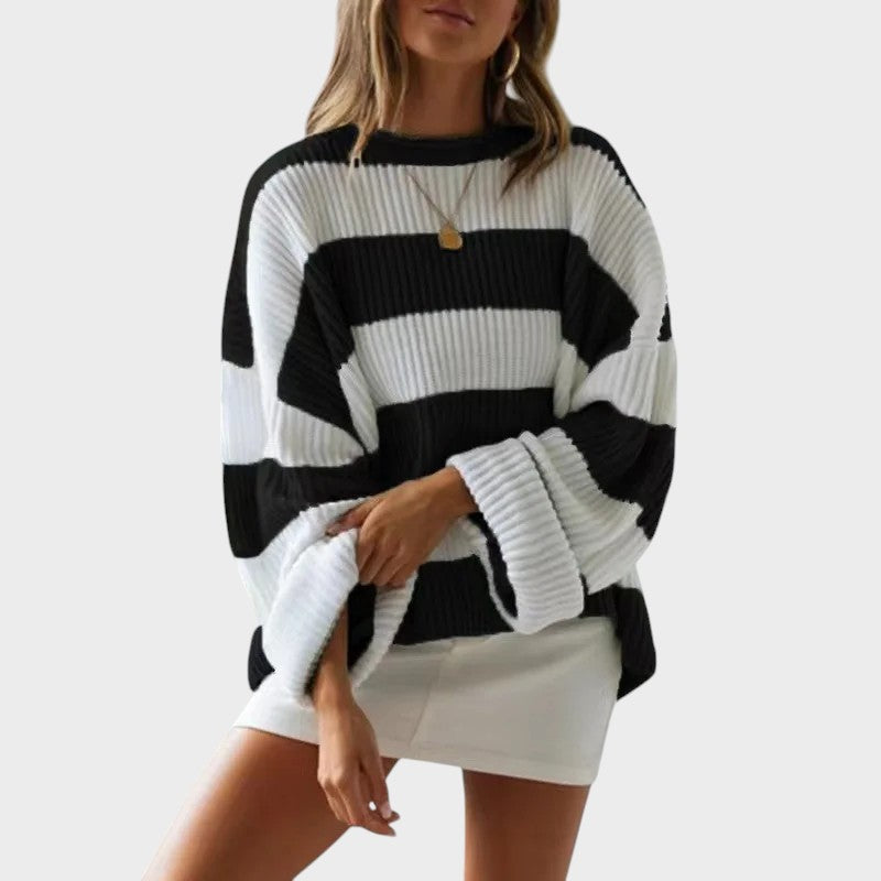 Lily™ | Trendy Knitted Sweater with Stripes