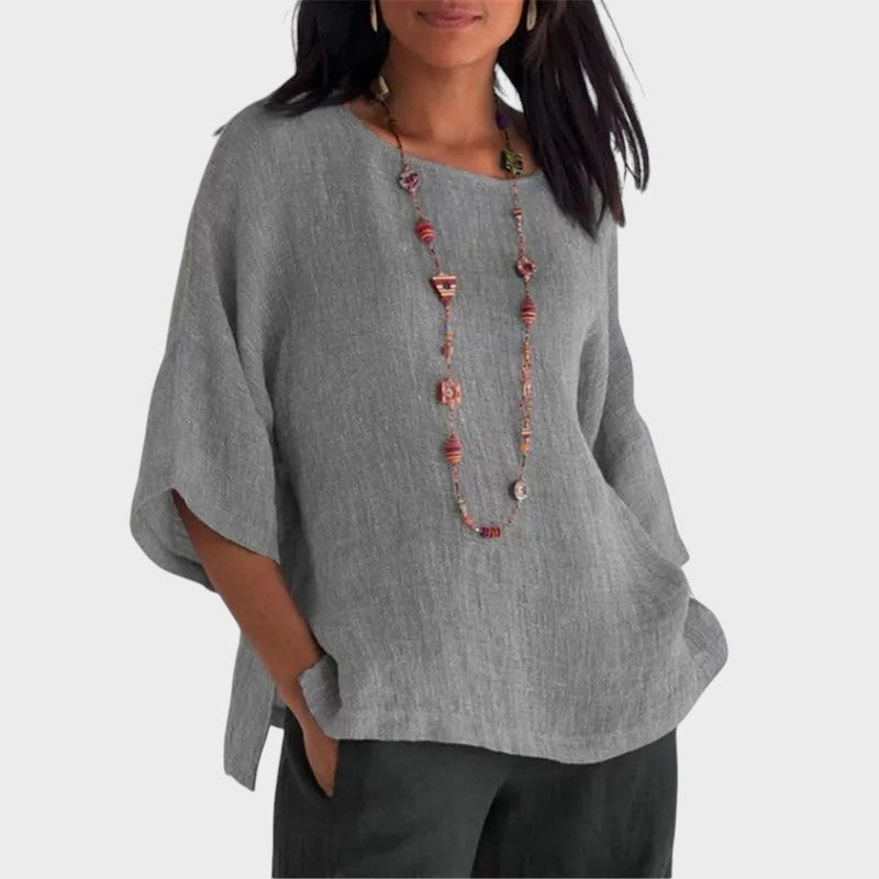 Sophia | Lightweight Linen Blouse