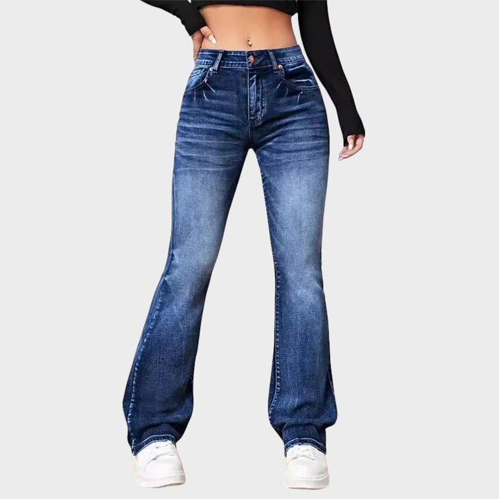 Zelia - Vintage Flare Jeans with Mid Rise