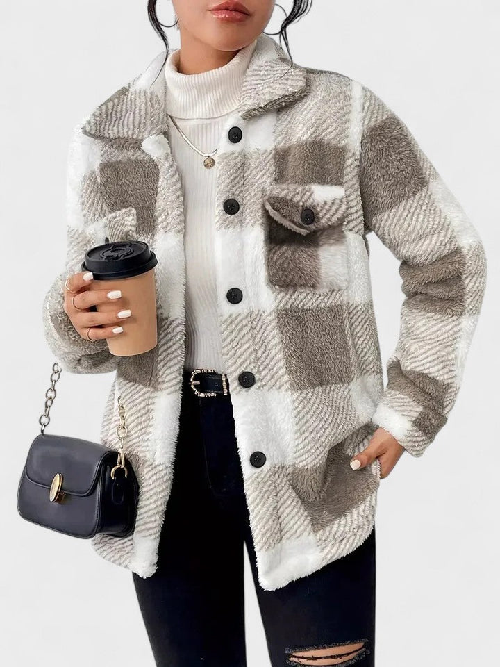 Martin | Stylish Checked Fleece Jacket