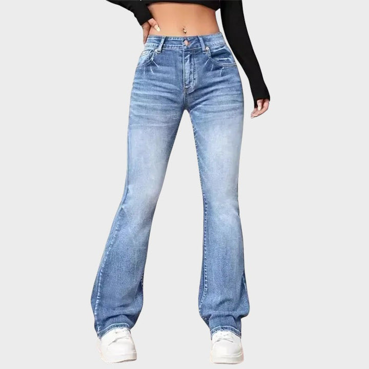 Zelia - Vintage Flare Jeans with Mid Rise