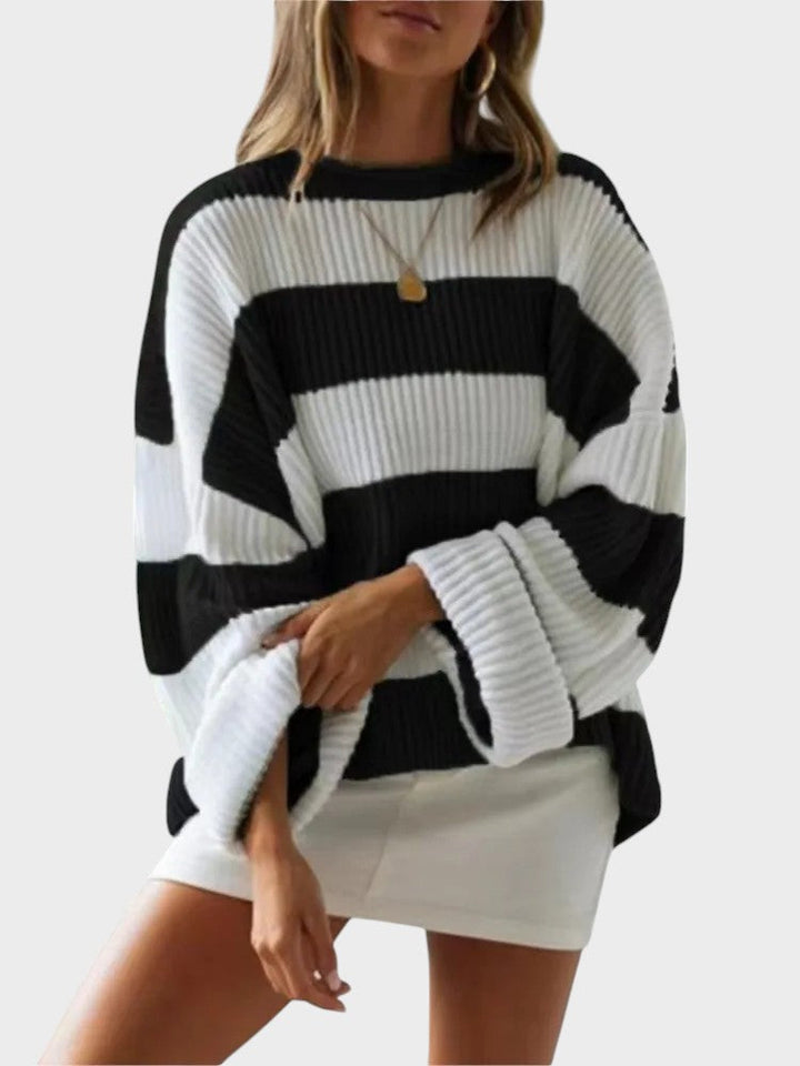 Lily™ | Trendy Knitted Sweater with Stripes